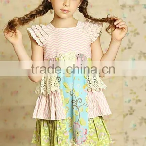 Summer Girls Clothing Mustard Pie Remake Children Clothes Sets thumbnail-2