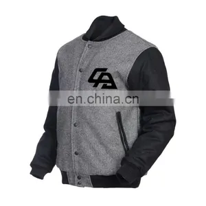Unisex Cheap Custom Made Varsity Jackets High Quality Baseball Uniform Jacket thumbnail-3