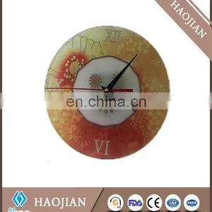 Sublimation Tempered Smooth Surface Glass Clock With Hands and Mechanism thumbnail-4