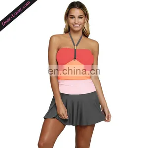 Wholesale Sexy One Piece Halter Modest Swimwear thumbnail-1