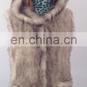 Genuine Possum Fur Long Vest for Women thumbnail-4