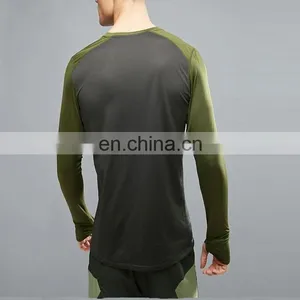 Dry Quick Olive Slim Fit Custom Compression Tops thumbnail-2