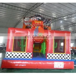 2017 New Giant Inflatable Slide/ Inflatable Dry Slide With Castle / Red Car Slide for Adult thumbnail-1