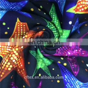 2017 New Cartoon Printed Polyester Spandex Brush Fabric thumbnail-1