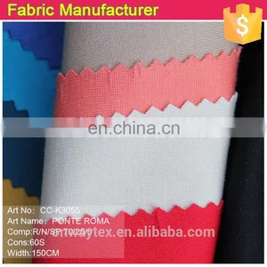 CC-0035 2014 New Styles Cotton and Spandex CTN/SP 95/5 Ponte Roma Knitted Fabric for Garments thumbnail-4