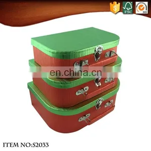 2017 Smart Fancy Paper Gift Suitcase Box Handles thumbnail-5