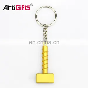 China Key Chian Manufacturer Wholesale Custom Bulk Blank Metal Gold Bar Keychain thumbnail-1