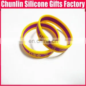 New Coimg 3 Layers Silk Printing Silicone Wristbands thumbnail-4