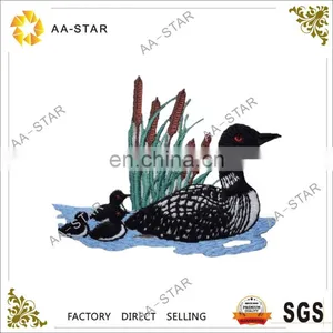 Three Baby Ducks Following Their Mother Design 3d Embroidery Patch thumbnail-1