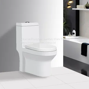 High Quality Ceramic Bathroom Cheap One Piece Closet Sanitary Ware Toilet thumbnail-4