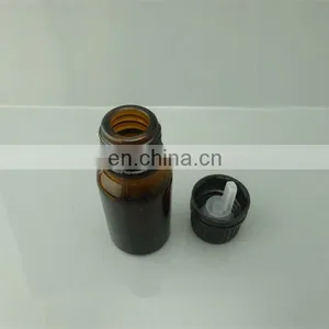 5ml Amber Glass Essential Oil Bottles With Counter Drop Oil Dropper and Black Cap thumbnail-4