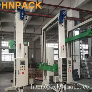Hennopack Fully Automatic Pass Type Pallet Top Foil Sheet Dispenser Machine thumbnail-3