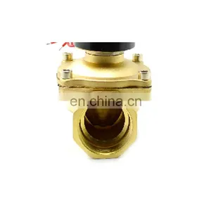 DC12V 24V 36V DN32 2W-320-32 Normally Closed Brass 2-WAY Electric Solenoid Valve thumbnail-3