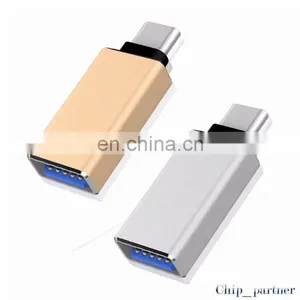 OTG USB 3.0 Female to Type C Male Adapter Connector Metal Head Adapter Data Sync thumbnail-1