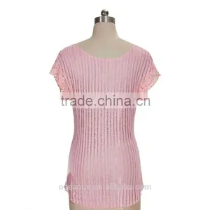 Poly/Cotton Knit Mesh Ladies S/S Heleny thumbnail-2