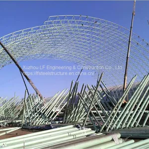 LF Steel Structure Barrel Roof Design Space Frame Shed Arch Coal Storage thumbnail-5