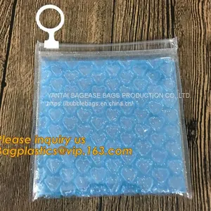 Reusable Metallic Matte Glossy Holographic Ziplock Bags, Reclosable Cosmetic Packing Bubble Pouch Slider Zipper thumbnail-1