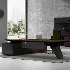 Modern Executive Desk Office 3002 L Shape Executive Desk For Sale Manager Desks For Sale thumbnail-1