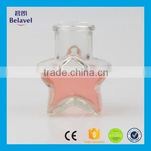 Xuzhou Factory Supply Five Star Shaped Cheap Clear Glass Bottle thumbnail-3