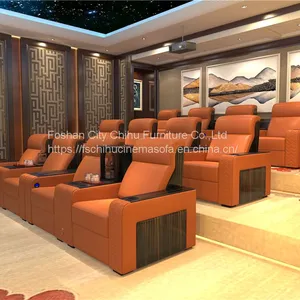 Luxury VIP Cinema Chair Seats Reclining Home Cinema Seats Home Theater Sofa Home Theater Chairs thumbnail-3