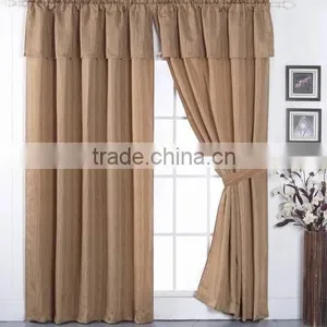 100% Polyester Elegant Solid Window Curtain Made In China thumbnail-1