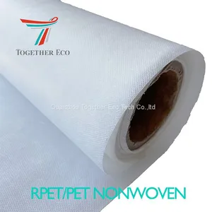 Heat-Resistant Pet Nonwoven Fabric 100 Polyester Spunbond Non Woven Fabric Rolls For Wall Paper thumbnail-3