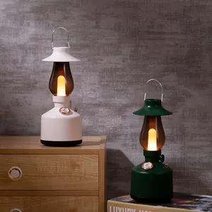 Factory New Retro Kerosene Lamp Audio Creative Custom Bedroom Hotel Home Atmosphere Light Bluetooth Speaker thumbnail-1