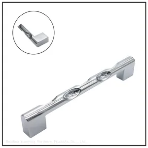 Modern Kitchen Gold Furniture Cabinet Handle, China Furniture Hardware Supplier Brushed Nickel Cabinet Handles thumbnail-2