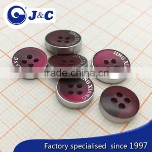 Natural Black Pteria Shell Buttons for Shirt JC1625 thumbnail-1