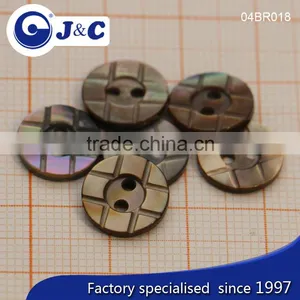 J&C Brown MOP Shell Buttons,pearl Shell Buttons for Fashion Shirt.BR018, BR019 thumbnail-1