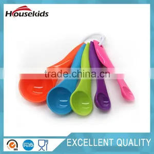 Kitchen Classic Plastic Color Decorative Measuring Spoons Set Contains Teaspoons Tablespoons, Set of 5 thumbnail-6
