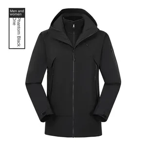 Couple's Lightweight Hard Shell Three in One Outdoor Sports Jacket, Cold Proof, Windproof, Waterproof Hiking Suit thumbnail-5