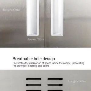 Ventilated Janitor Storage Cabinet With Security Lock and Tool Hangers – for Malls and Shopping Centers thumbnail-3