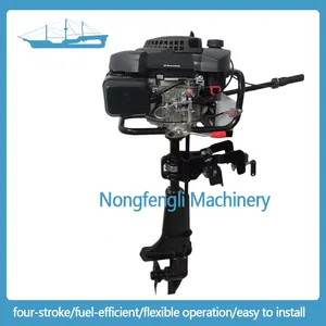 4-Stroke 9HP Electric Start With Reverse Gear Air-Cooled Marine Outboard Engine thumbnail-1