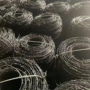 Hot Dipped Galvanized Barbed Wire Fence Roll - 200m Length per Roll thumbnail-2