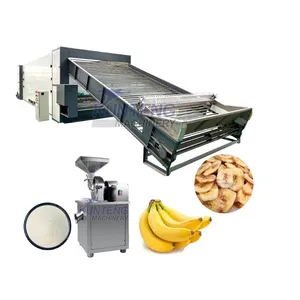Banana Ginger Slice Drying and Grinding Production Line Turmeric Onion Mesh Belt Dryer EPC thumbnail-1