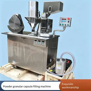 Semi-automatic Split Capsule Filling Machine, Chinese Herbal Powder Filling Machine, Manual Capsule Machine thumbnail-4