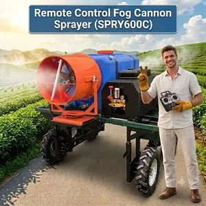 SPRY600C Fernbedienung Nebelkanonen-Sprayer 600L landwirtschaftliche Nebelkanone mit Loncin 13kW EPA Euro5 Motor zur Staubbekämpfung thumbnail-1