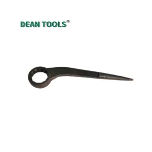 Bent Construction Box Wrench Bent-handle Crowbar Box-end Wrench 45# Steel Durable and Rust-resistant thumbnail-1