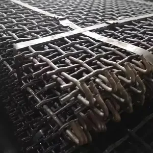 65Mn Steel Lock Crimp Screen Mesh for High-Impact Primary Scalping in Mining, Wear-Resistant Woven Wire Screen Cloth thumbnail-5