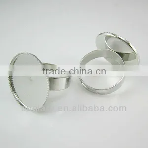 21mm Round Finger Ring With Plate,bague Plateau thumbnail-1