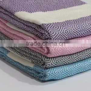High Absorbent Turkish Hammam Fouta Travel Beach Towel Sauna Spa Bathrobe thumbnail-1