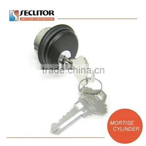 Global Door Controls Double Zinc Mortise Cylinder in Aluminum thumbnail-4