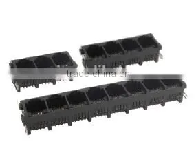 Side Entry RJ45 Multi-ports1XN Network PCB Jack/connector thumbnail-1