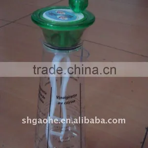 Salad Oil Glass Bottle / Plastic Salad Shaker / Plastic Mixer thumbnail-1