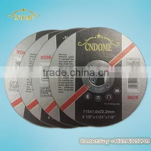 Resin Bonded 4'' 4.5'' 5'' 6'' 7'' 9'' INCH Cutting Wheel Grinding Wheel Specification for Metal With High Quality thumbnail-3