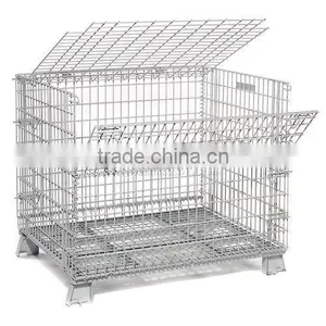 High Quality Foldable Steel Metal Storage Cage thumbnail-1