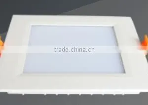 Round/square COB Glass Panel Light 16W 85-265V 2 Years Warranty IP40 Aluminum Shell thumbnail-1