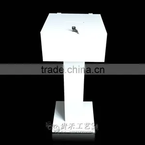 Wholesale Acrylic Standing Donation Box Clear Cardboard Donation Box thumbnail-1