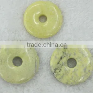 Wholesale 15-50mm Lemon Stone Donut Gemstone thumbnail-1
